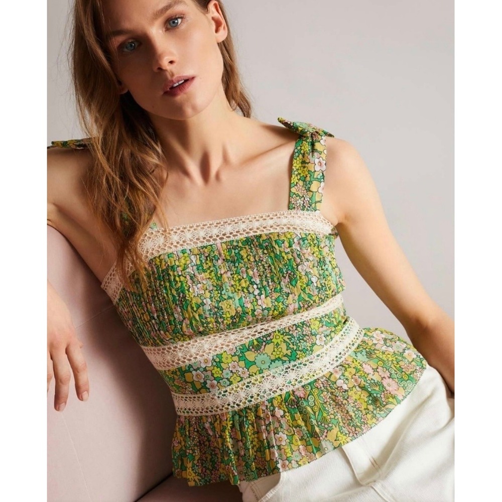 Ted Baker Floral Peplum Blouse